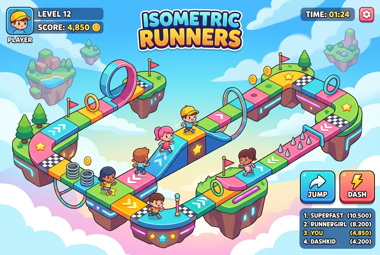 Isometric Tiny Runners Dash