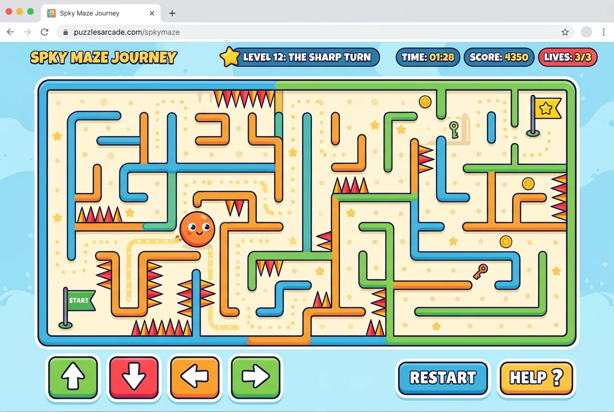 Spiny Maze Puzzle Quest